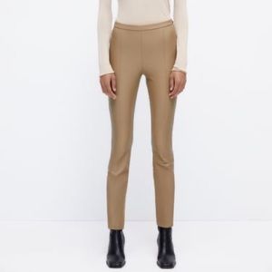 Zara leather leggings